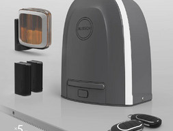 Привод для откатных ворот ALUTECH Roteo RTO‑500KIT + проводные фотоэлементы LM‑L + сигнальная лампа SL‑U + рейка ROA8 (5 шт.)